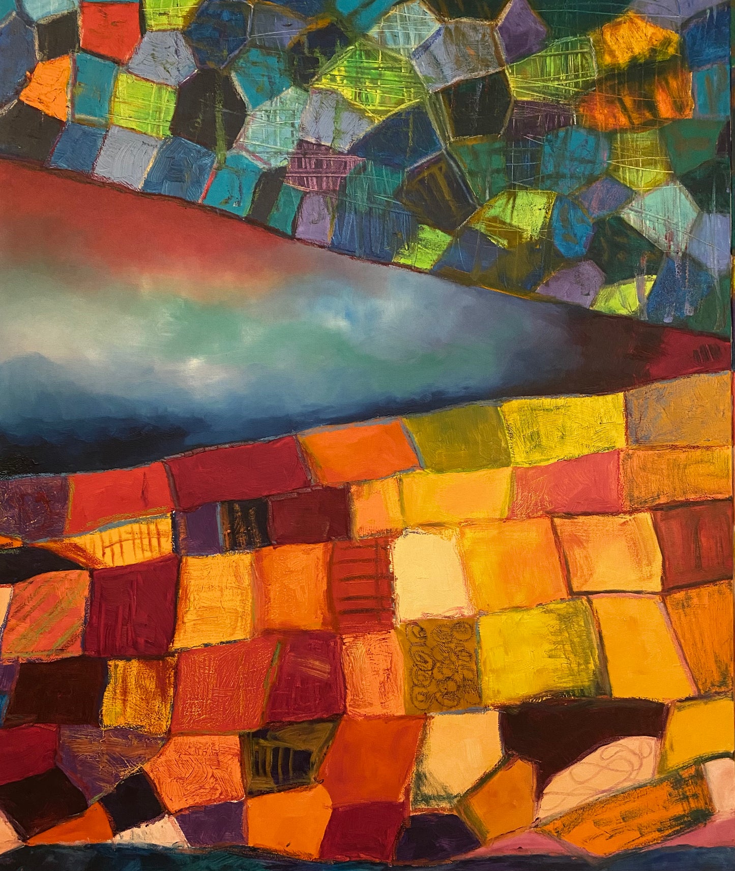 Dragonfly Wings (diptych), Oil on Canvas, 36x30 (x2 canvases) circa 2018