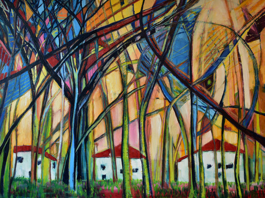 St. Joseph Blvd., Orleans, 2020, Oil on Gallery Canvas, 36x48 inches