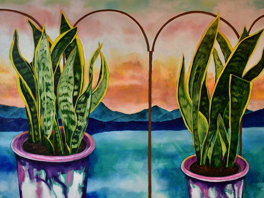 Esta Vida Me Encanta, Oil on Gallery Canvas, 36x48 inches