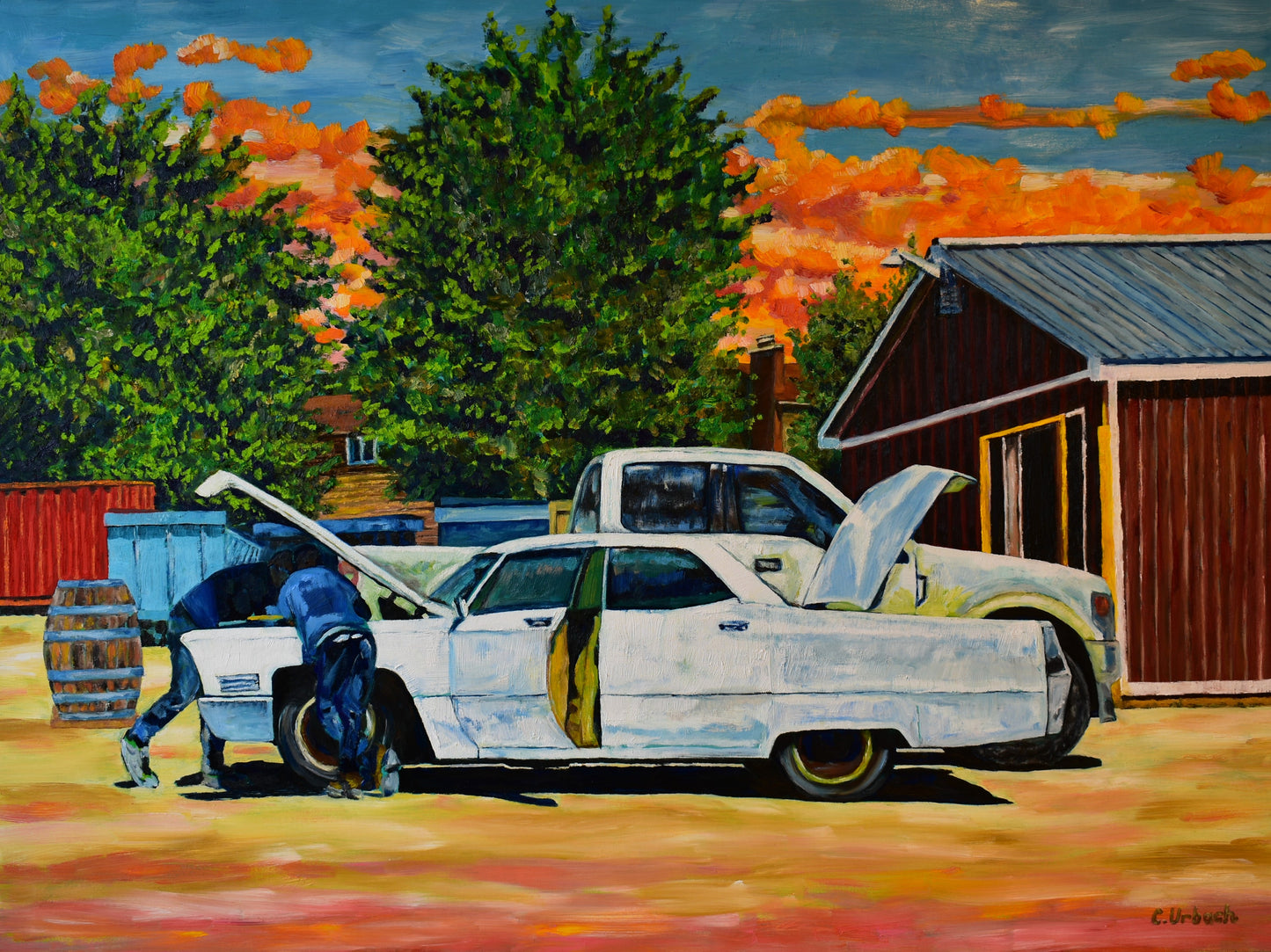 Apple Saddlery, Ottawa, Oil on Gallery Canvas, 36x48 inches