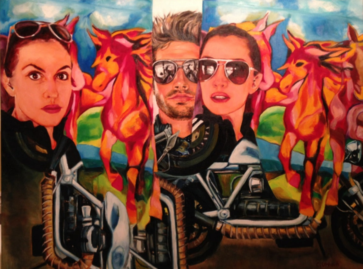 Manual Transmission, Oil on Regular Canvas, 30x40 inches