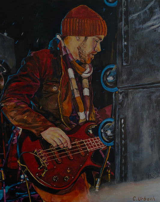 Autumns Cannon--NYE, Sparks St., Ottawa, 2012, Oil on Gallery Canvas, 20x16 inches