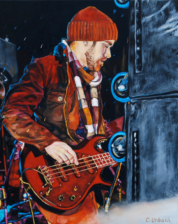 Autumns Cannon, Sparks St., Ottawa, NYE, Oil on Gallery Canvas, 20x16 inches, 2012