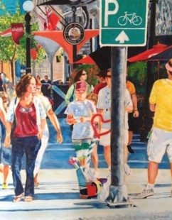 ByWard Market–George & William St. Ottawa, 2014, Oil on Gallery Canvas, 30x24 inches