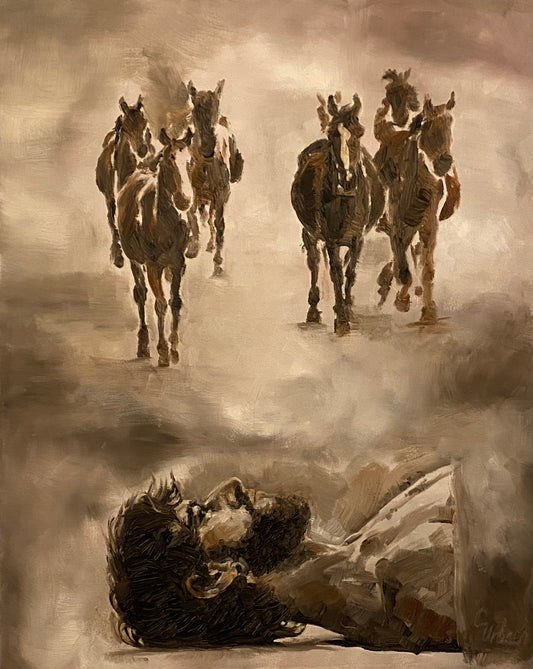Conquistador, Oil on Gallery Canvas, 20x16 inches