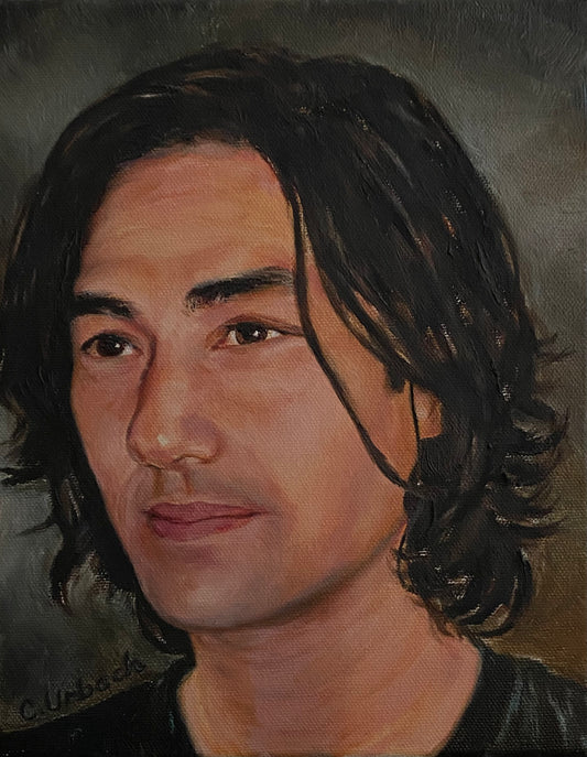 David Usher, Oil on Canvas, 10x8 inches