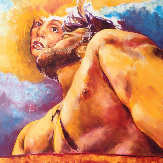 Entering the Sun, Oil on Gallery Canvas, 30x30 inches