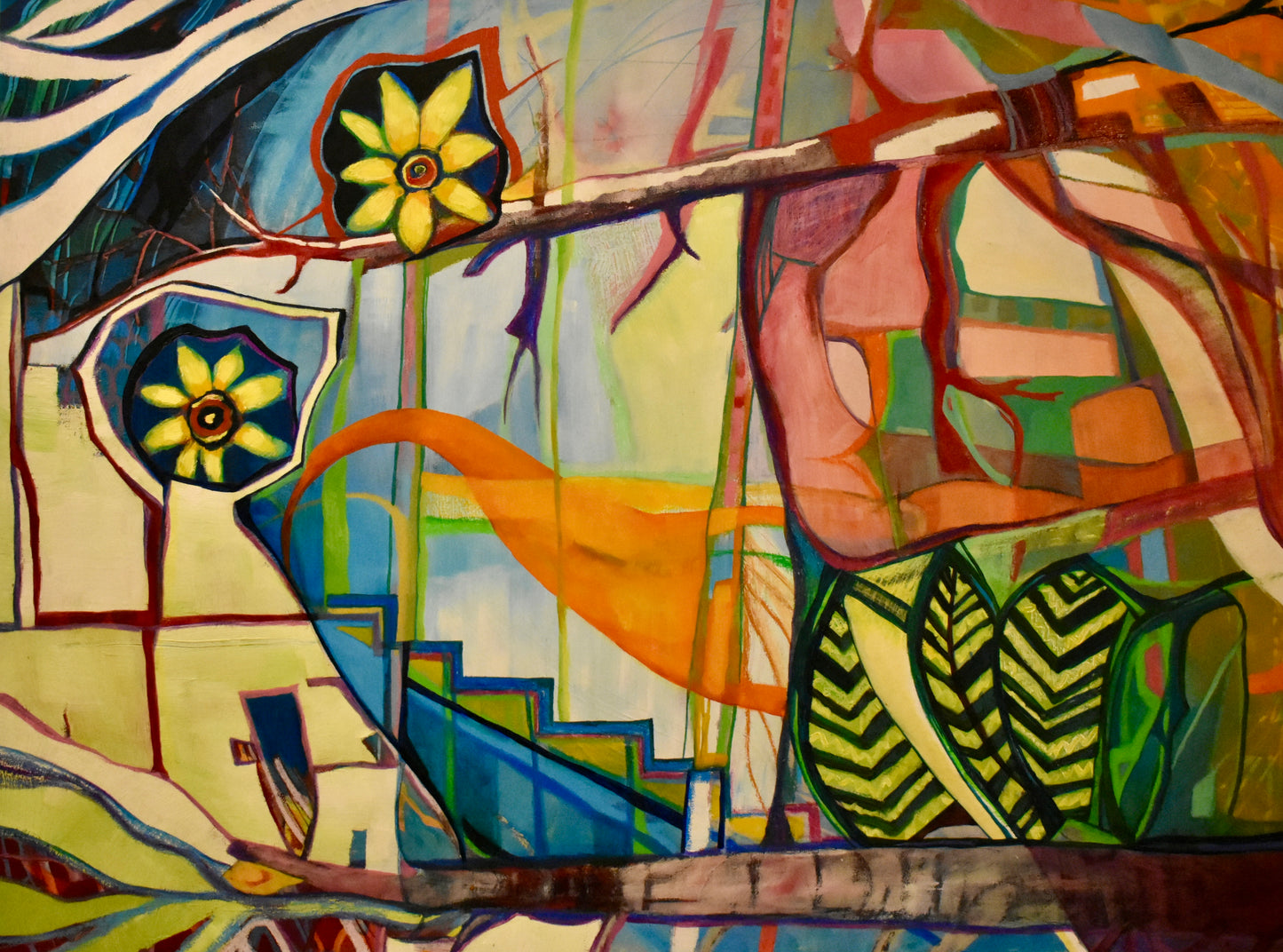Trees for Chloe, Oil on Gallery Canvas, 36x48 inches