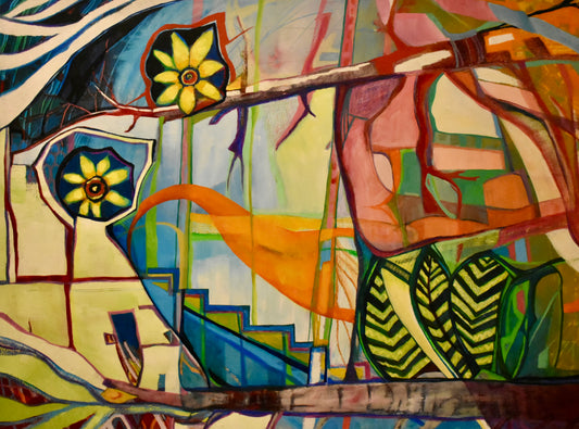 Trees for Chloe, Oil on Gallery Canvas, 36x48 inches