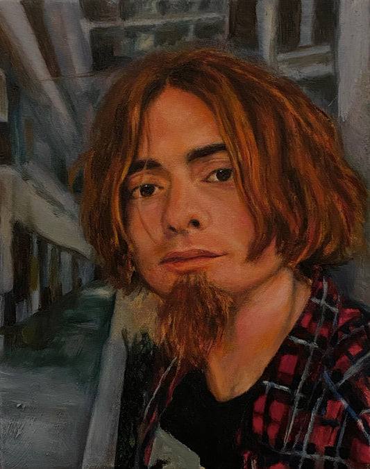 Ghosty, Oil on Regular Canvas, 10x8 inches