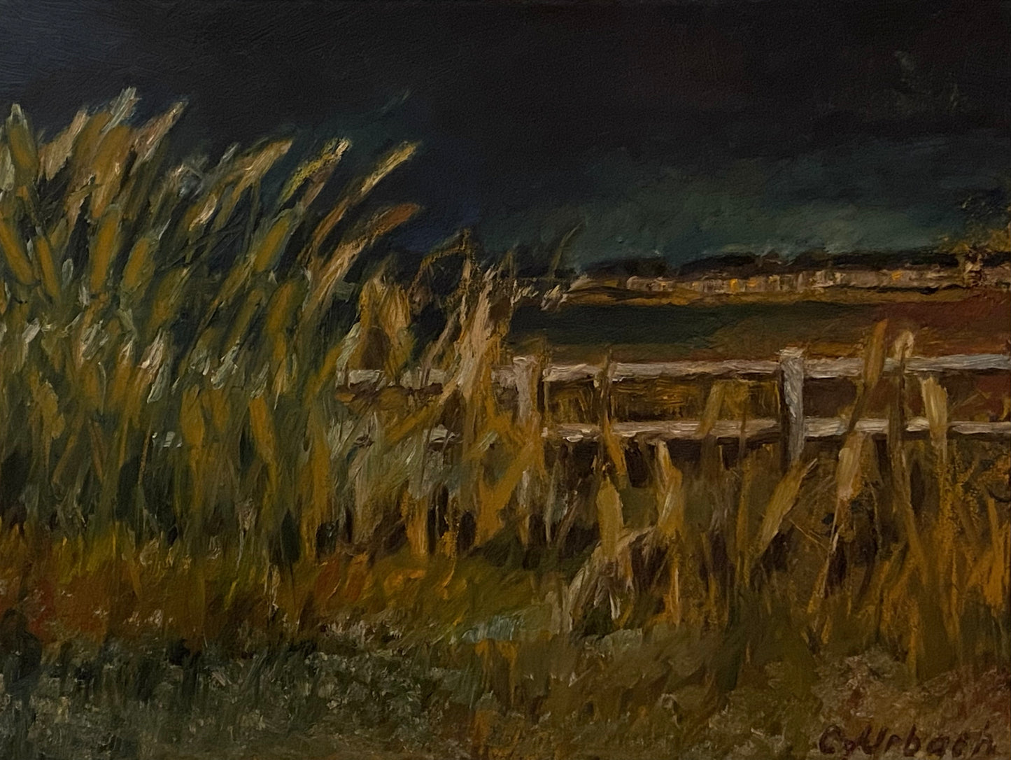 Twilight, Sweetvalley Park, Orleans, ON, 2018, Oil on Regular Canvas, 18x24 inches