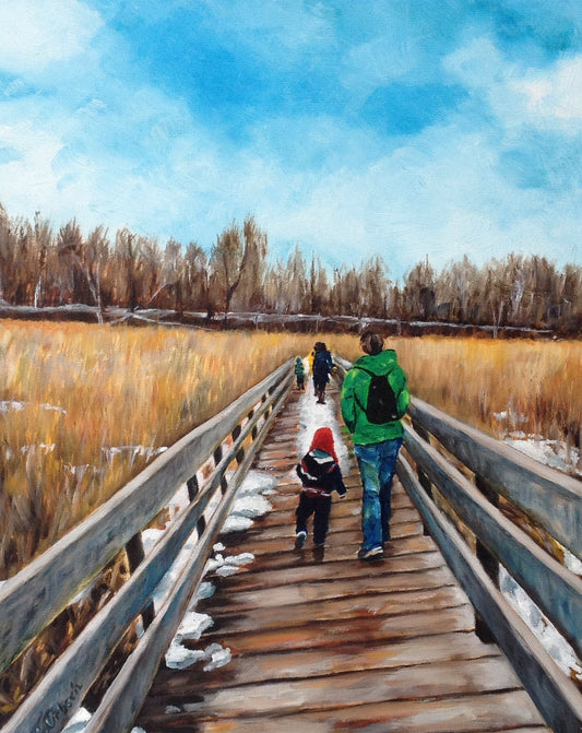Mer Bleue Bog, Ottawa, Oil on Gallery Canvas, 20x16 inches