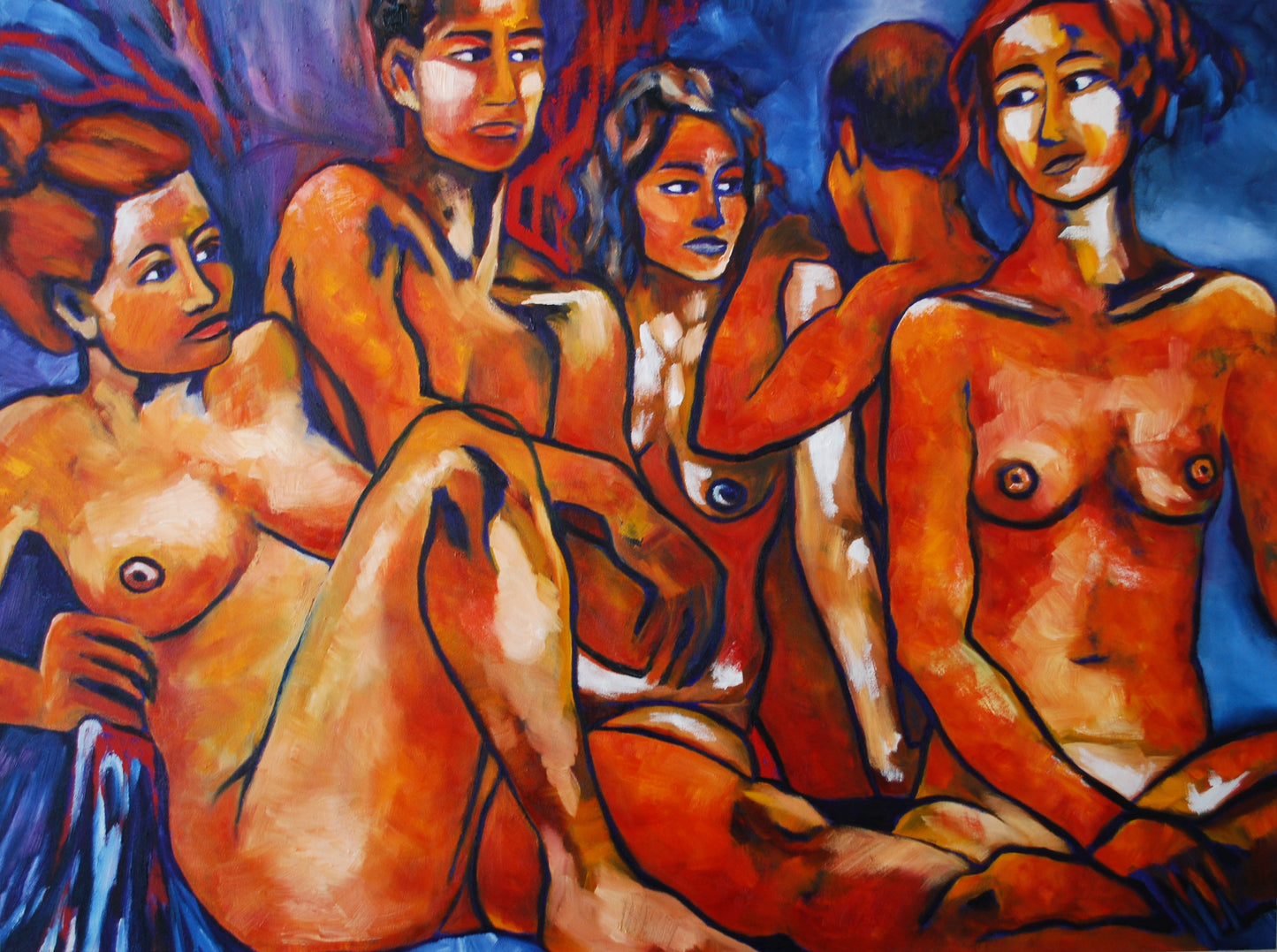 Silent Conversation, Oil on Gallery Canvas, 30x40 inches