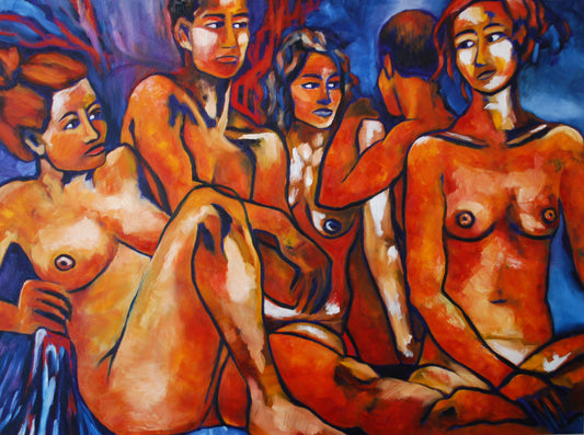 Silent Conversation, Oil on Gallery Canvas, 30x40 inches