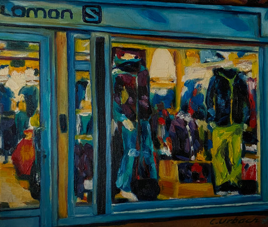 Solomon Store, Mt. Tremblant, Oil on Canvas, 10x12 inches