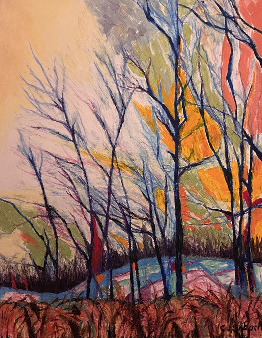 Stellar Spring, Oil on Regular Canvas, 28x22 inches