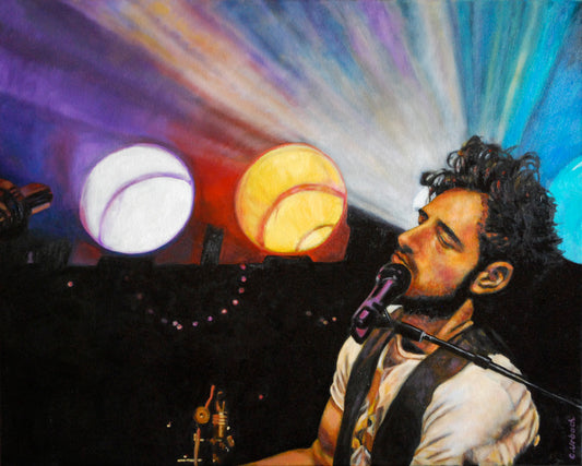 The Drummer (Resonate), Oil on Gallery Canvas, 24x30 inches