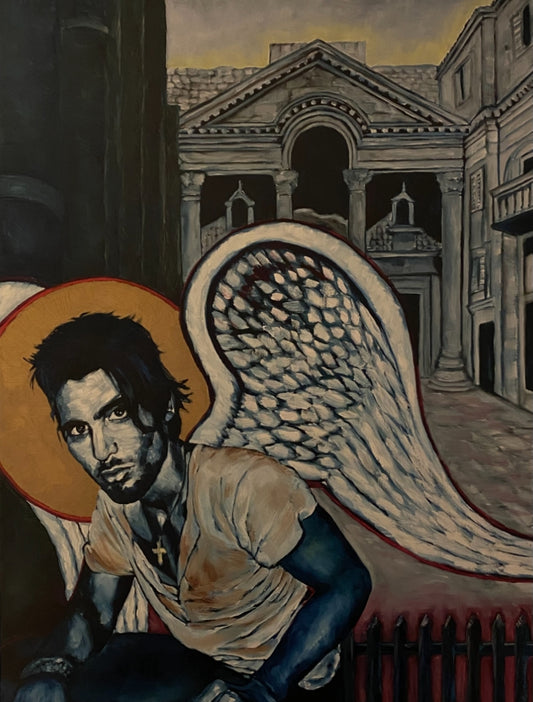 The Most Important Thing is What You Cannot See, Oil on Regular Canvas, 40x30 inches (+ black float frame)