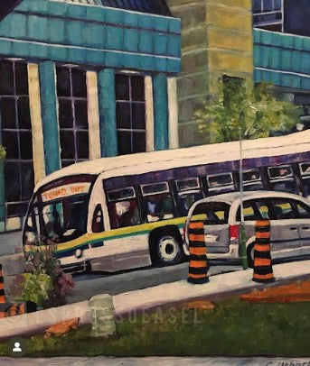 Uptown Gravity, (Windsor, ON), Oil on Gallery Canvas, 30x24 inches