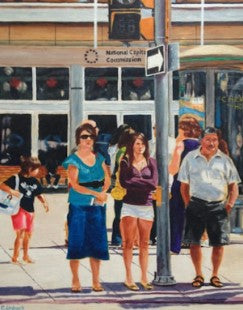 Wellington St., Ottawa, Oil on Canvas